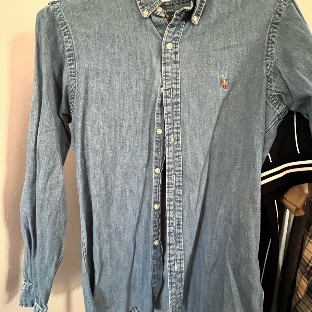 Ralph Lauren Men's Blue Denim Shirt